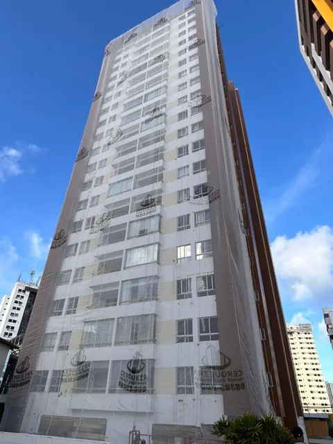 Fachada entregue — Cond. Edf. Mansão do Atlântico, Pituba